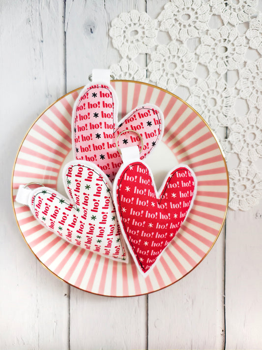 Portachiavi cuore - Rosso e bianco