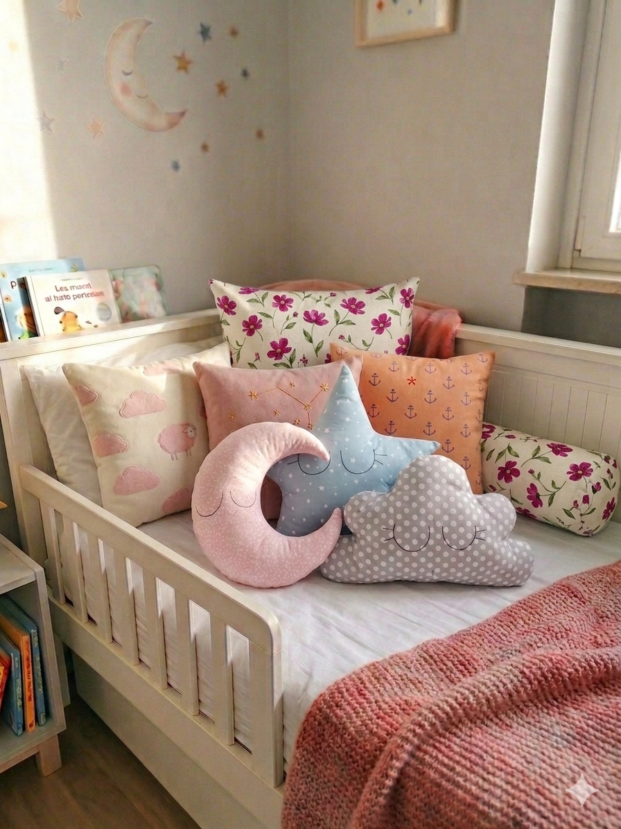 Cuscini decorativi - stella, luna, nuvola