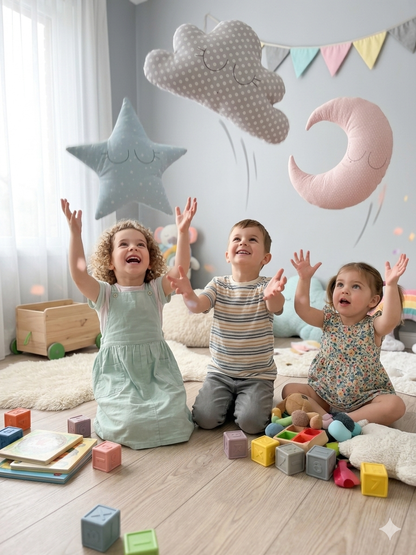 Cuscini decorativi - stella, luna, nuvola
