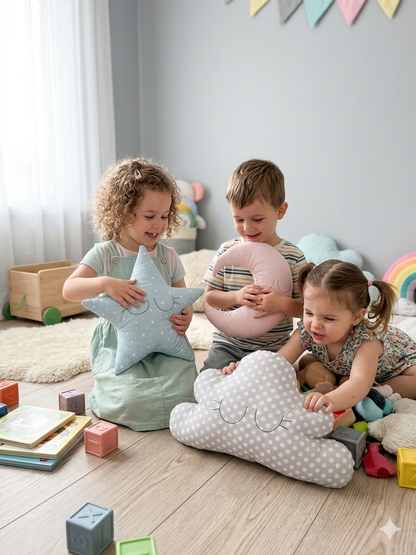 Cuscini decorativi - stella, luna, nuvola