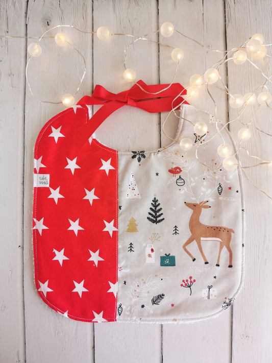 Bavaglino natalizio personalizzabile - stelle