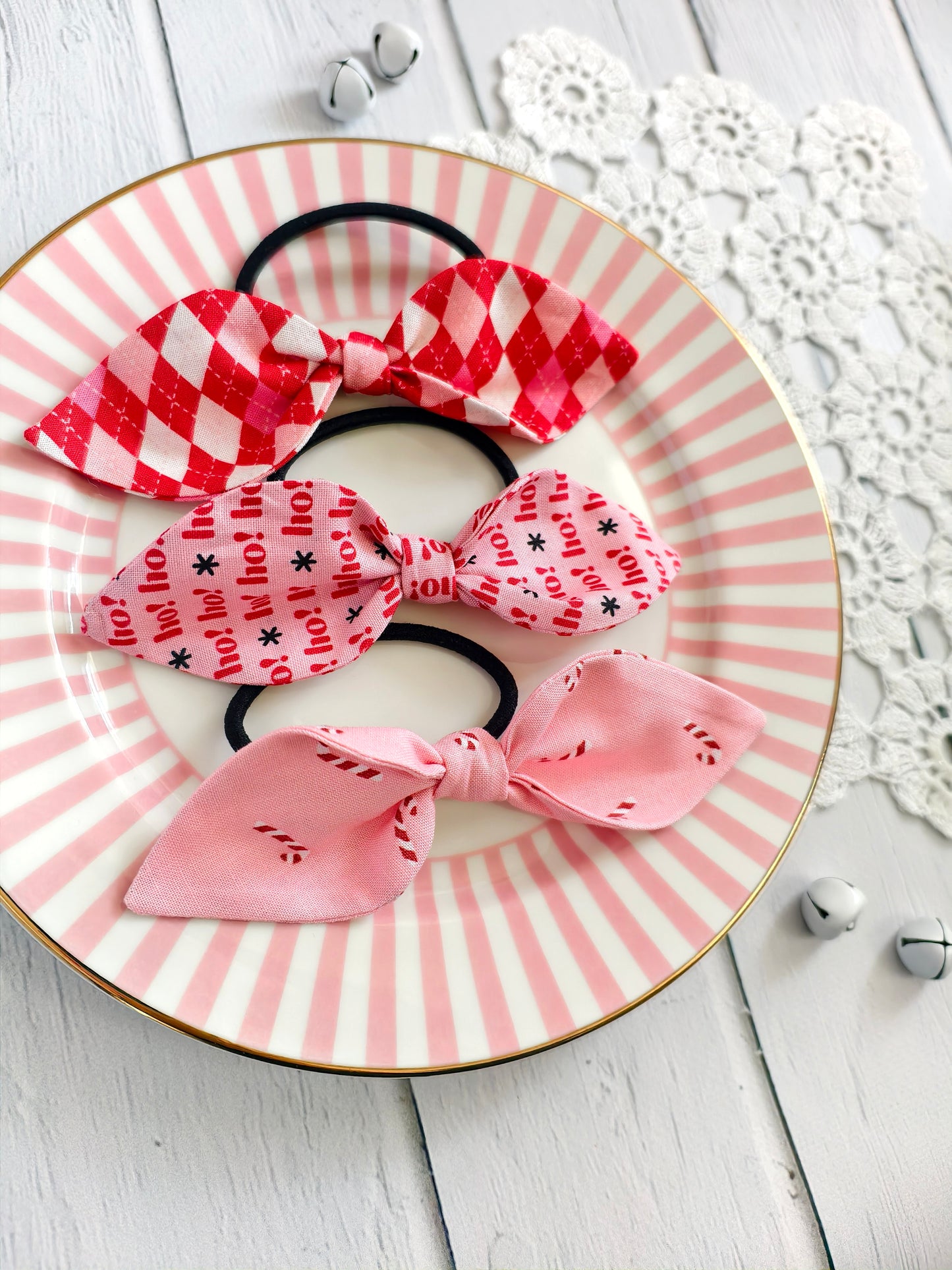 Fiocchi per capelli - Pink Christmas