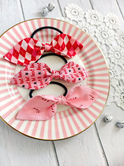 Fiocchi per capelli - Pink Christmas