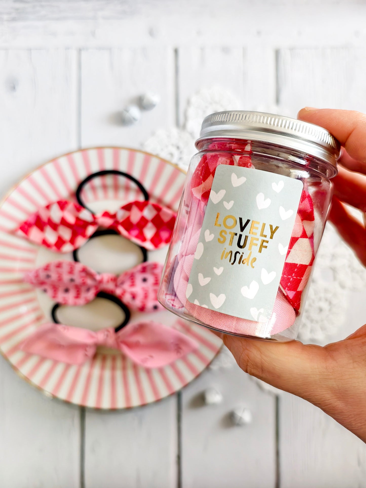 Fiocchi per capelli - Pink Christmas