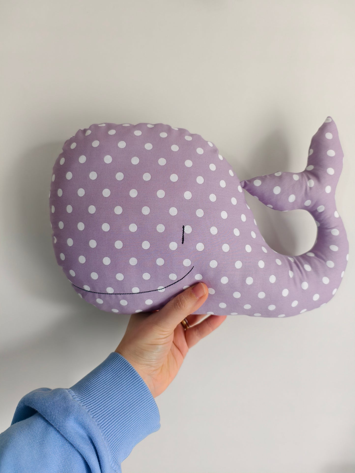 Balena in tessuto per bambini