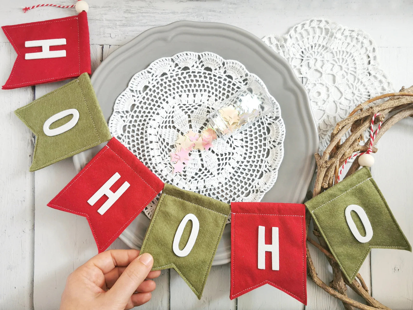 Bandierine Natalizie - HoHoHo