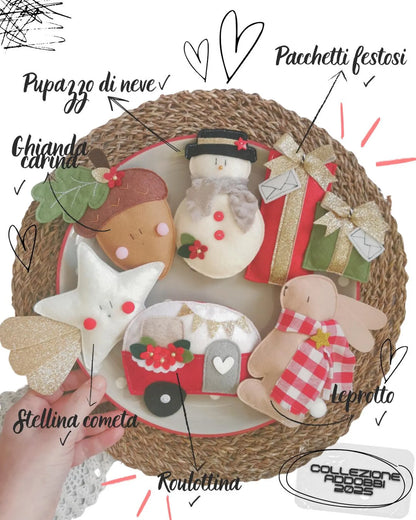 Set addobbi per l'albero - Amici di Natale