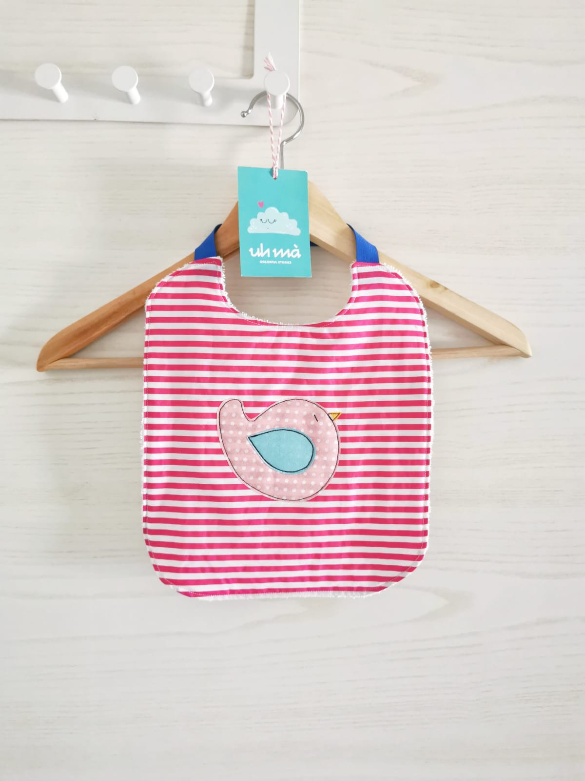 Set asilo personalizzato - Uccellino rosa