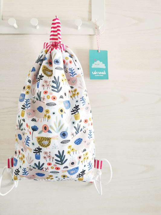 Set asilo personalizzato - Uccellino rosa