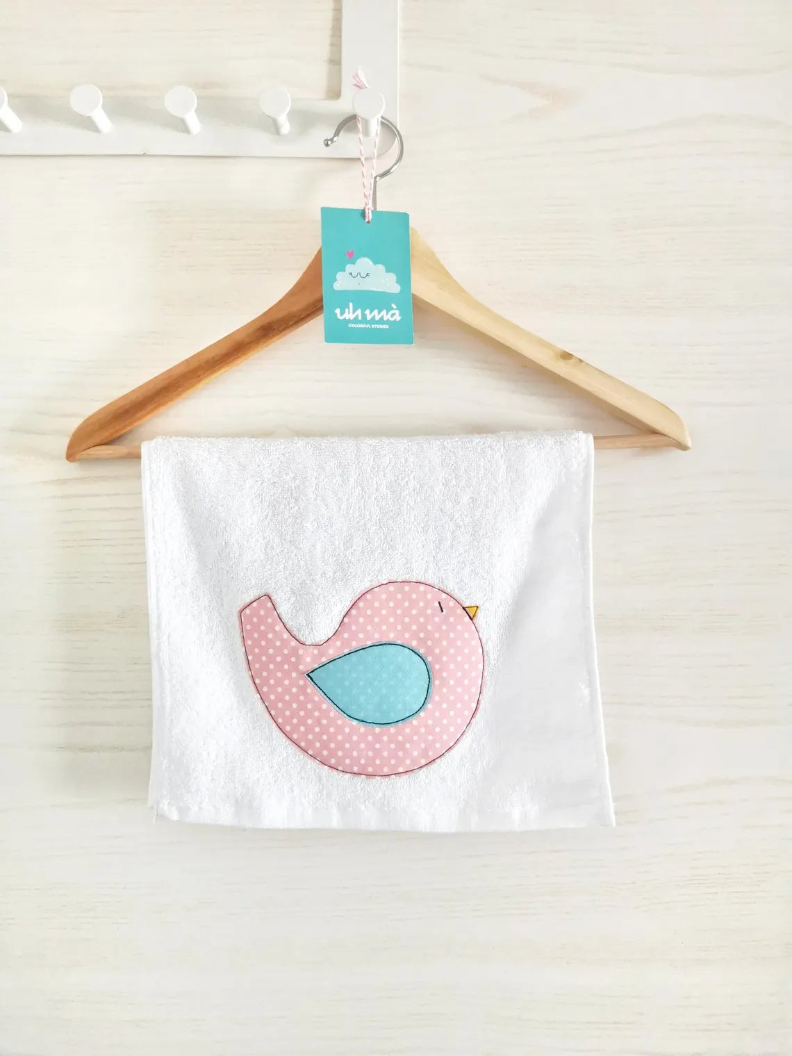 Set asilo personalizzato - Uccellino rosa